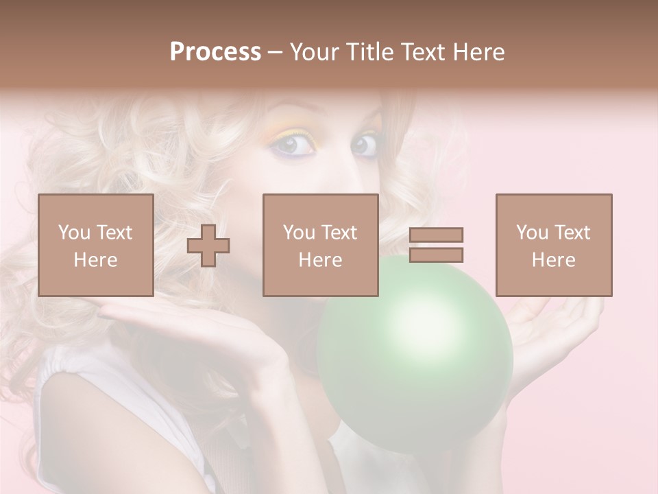 Blonde Beauty European PowerPoint Template