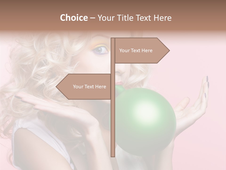 Blonde Beauty European PowerPoint Template