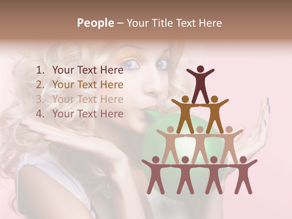 Blonde Beauty European PowerPoint Template