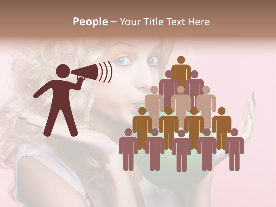 Blonde Beauty European PowerPoint Template