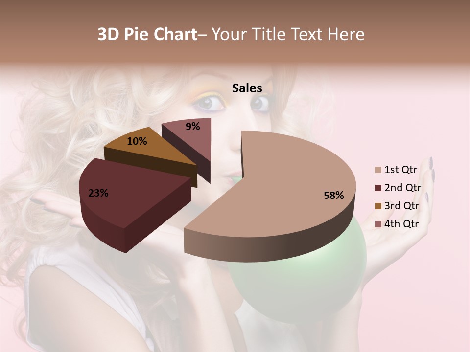 Blonde Beauty European PowerPoint Template