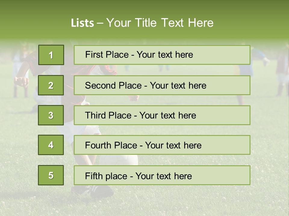 Ball Football Down PowerPoint Template