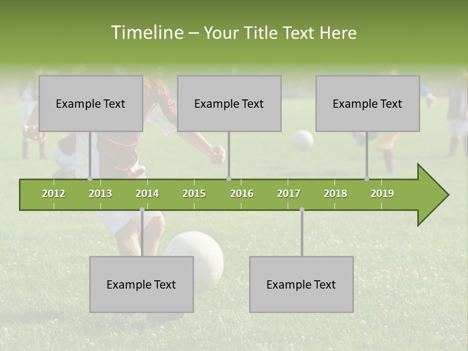 Ball Football Down PowerPoint Template