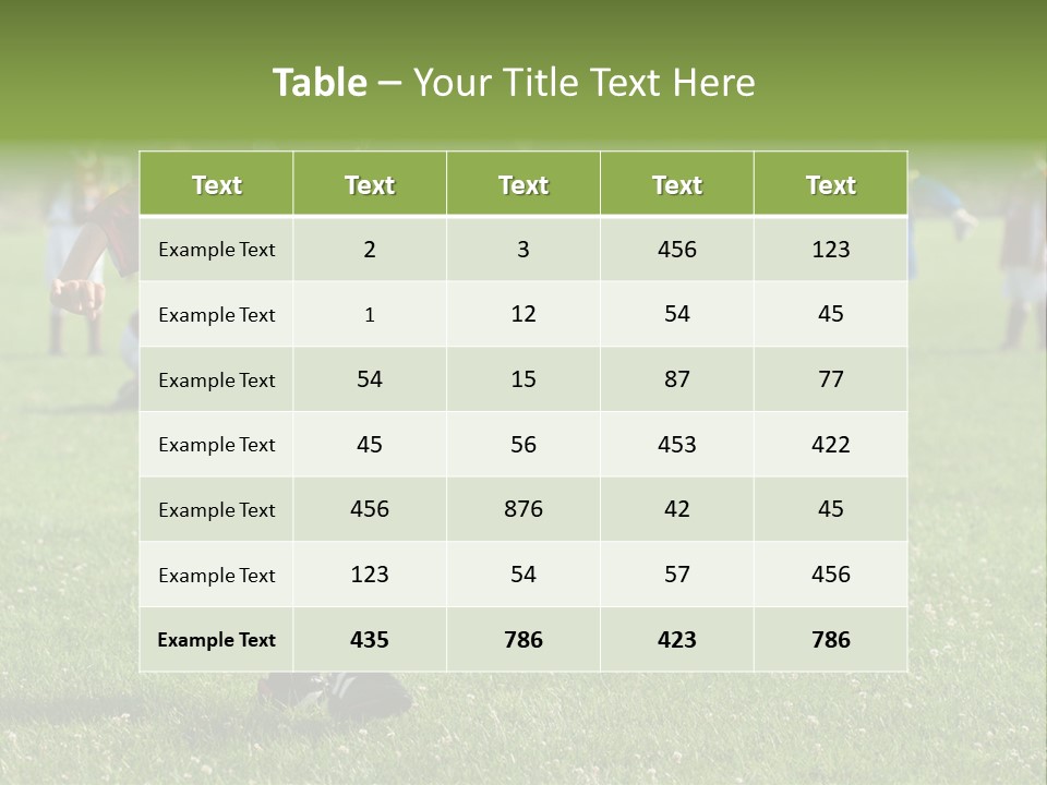 Ball Football Down PowerPoint Template