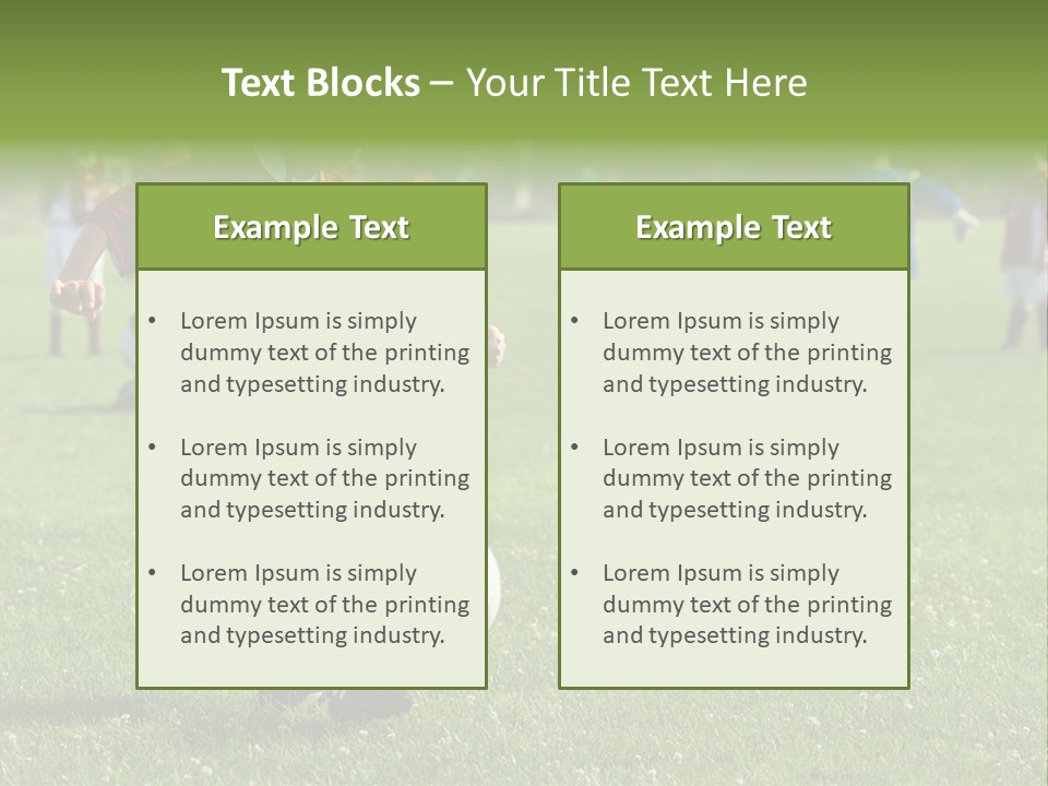 Ball Football Down PowerPoint Template