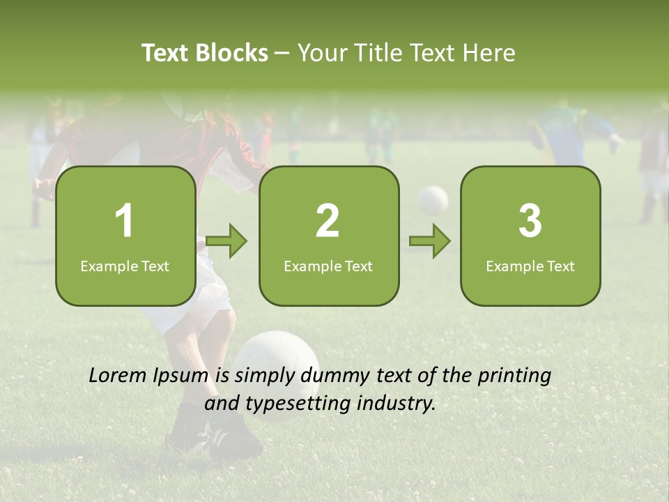Ball Football Down PowerPoint Template
