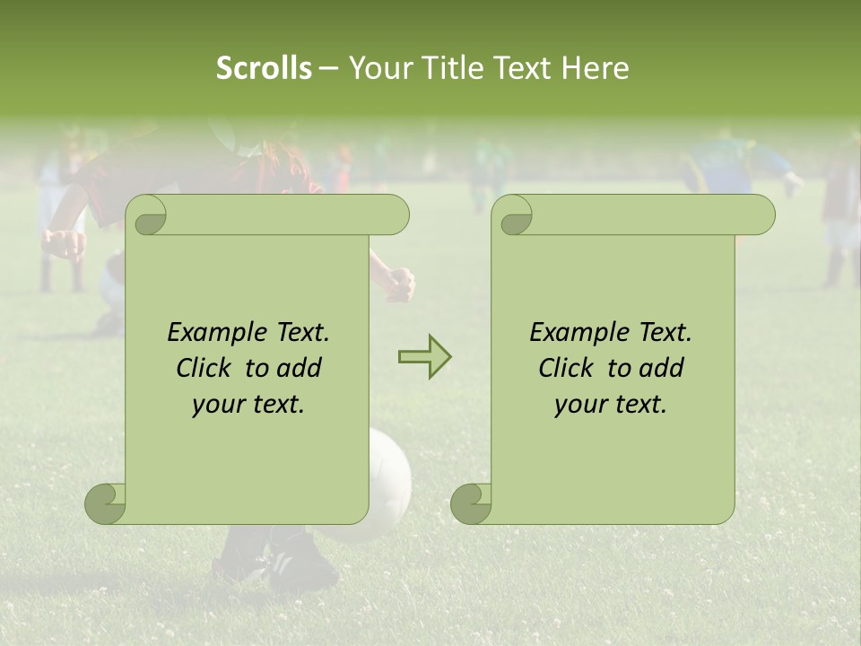 Ball Football Down PowerPoint Template