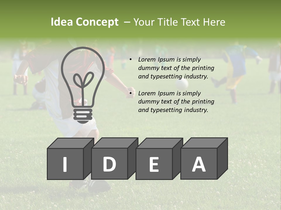 Ball Football Down PowerPoint Template