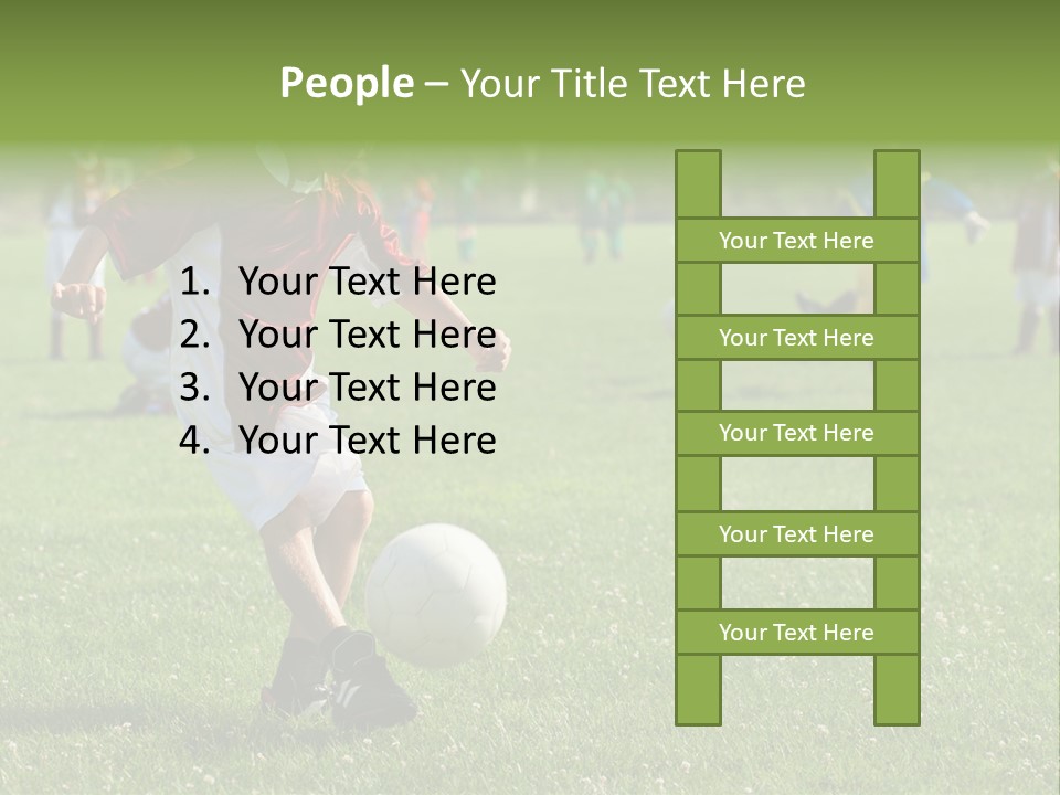 Ball Football Down PowerPoint Template