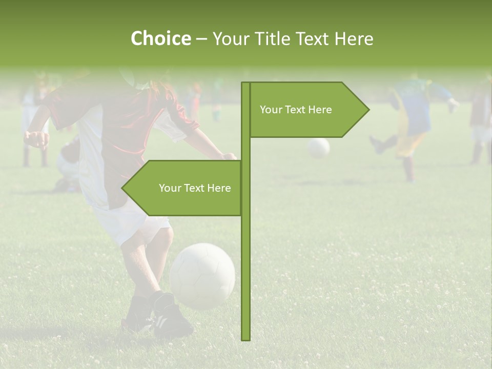 Ball Football Down PowerPoint Template