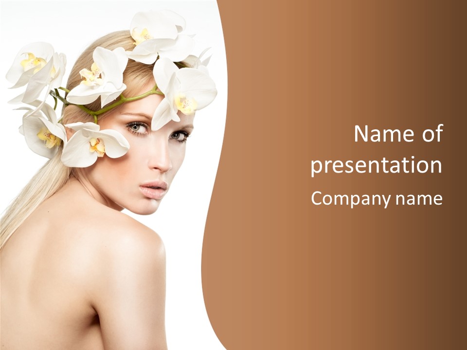 White Natural Care PowerPoint Template