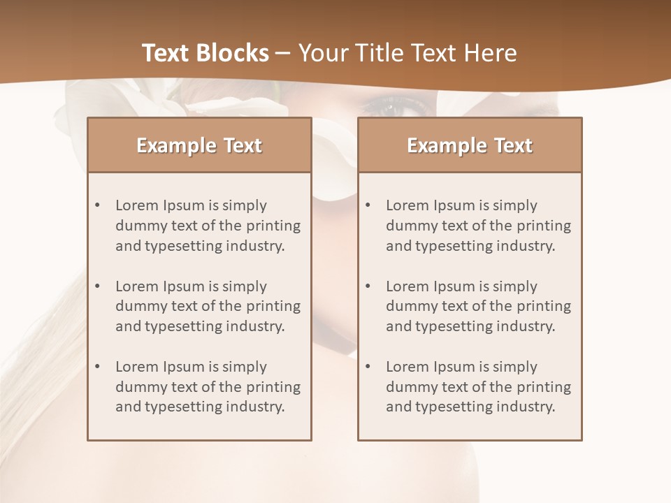 White Natural Care PowerPoint Template