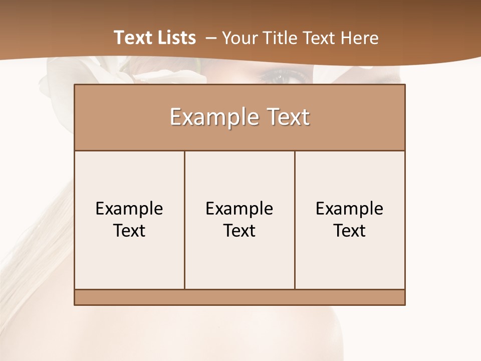 White Natural Care PowerPoint Template