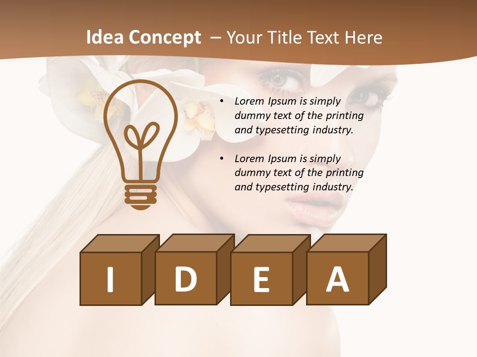 White Natural Care PowerPoint Template