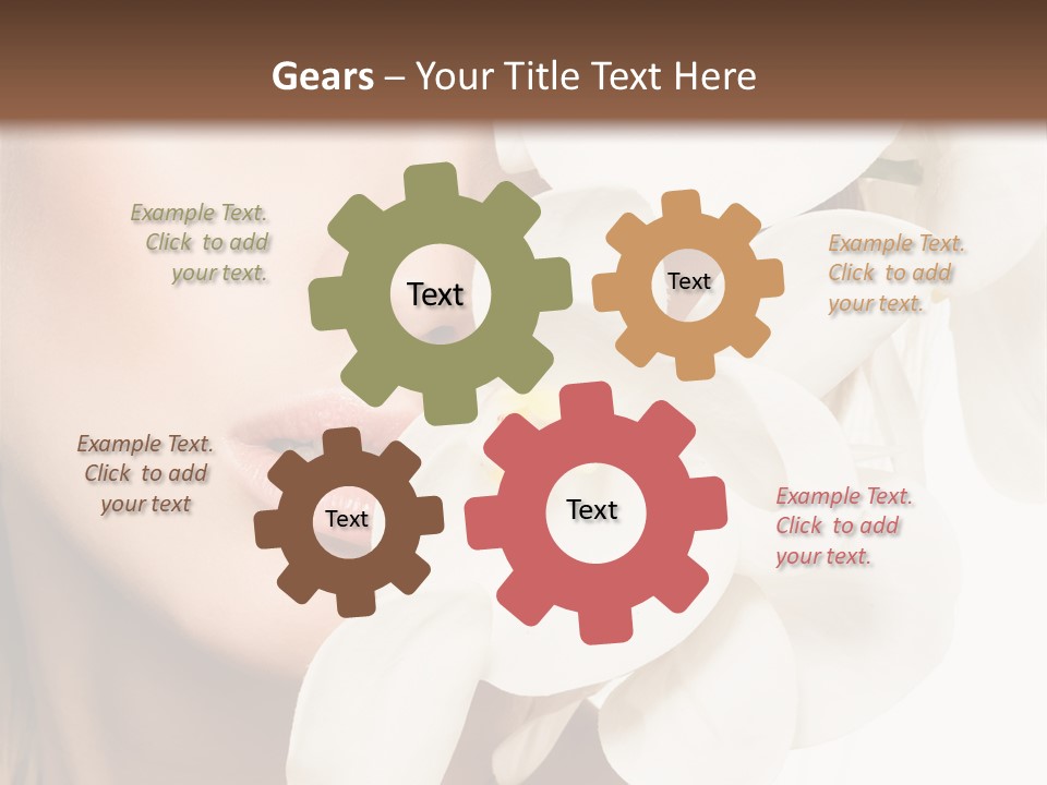 Aroma Sensual Caucasian PowerPoint Template