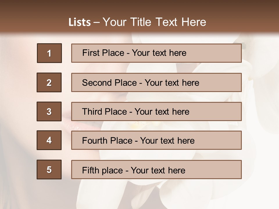 Aroma Sensual Caucasian PowerPoint Template