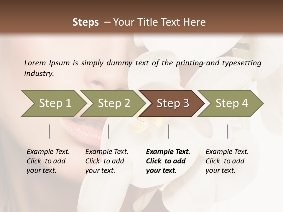 Aroma Sensual Caucasian PowerPoint Template
