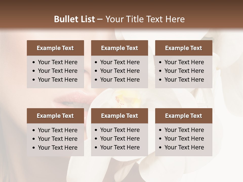 Aroma Sensual Caucasian PowerPoint Template