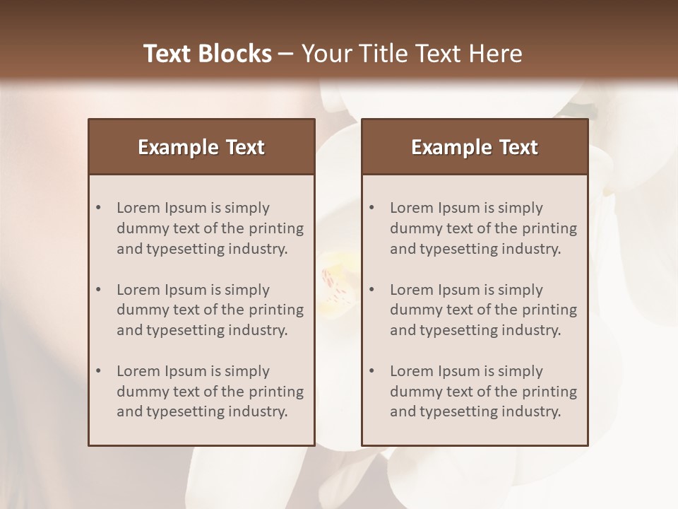 Aroma Sensual Caucasian PowerPoint Template