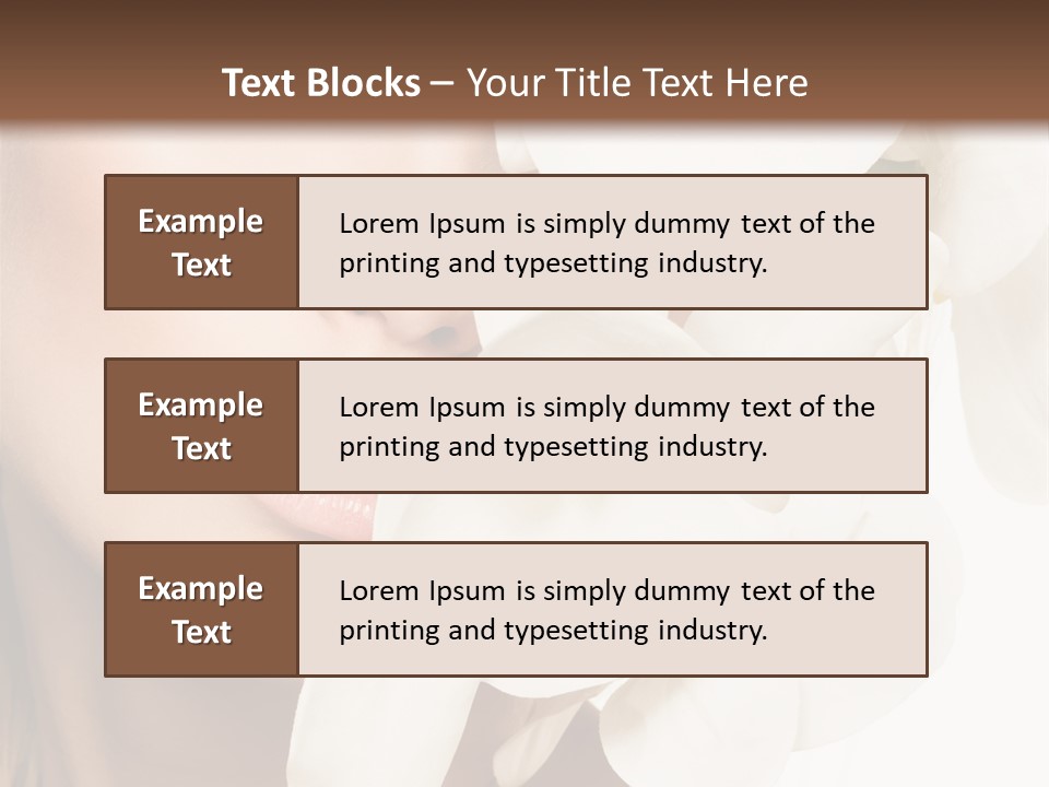 Aroma Sensual Caucasian PowerPoint Template