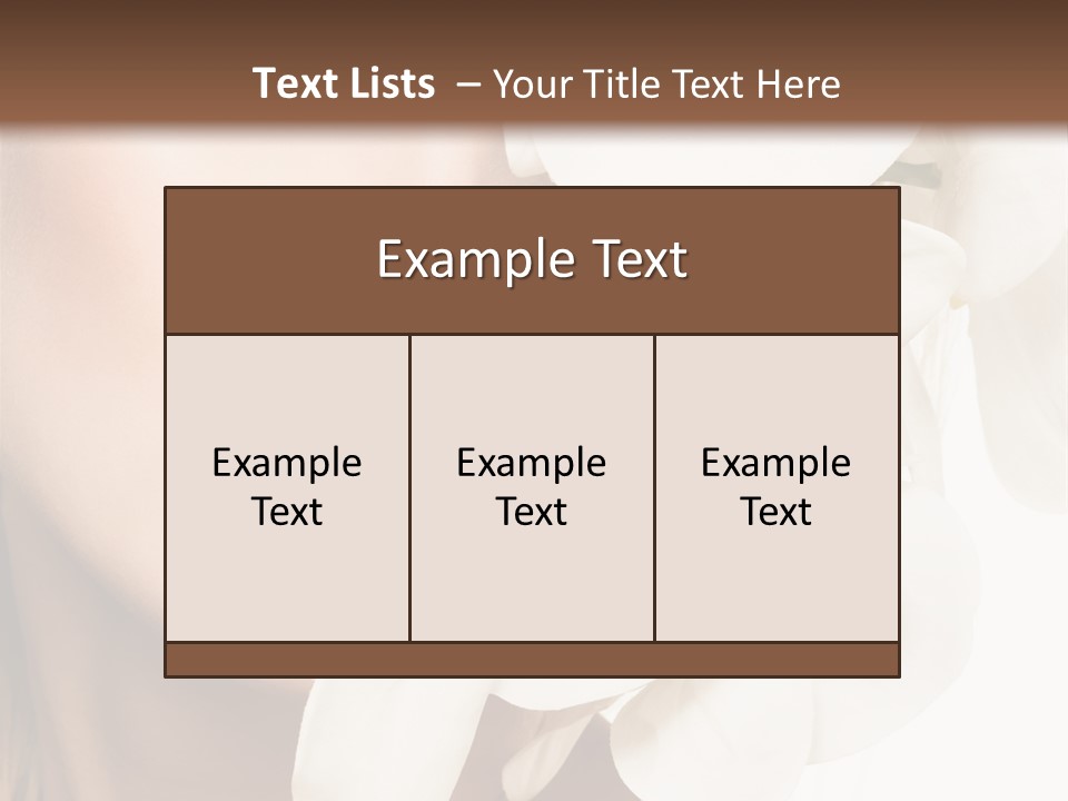 Aroma Sensual Caucasian PowerPoint Template