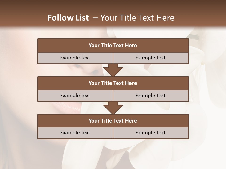 Aroma Sensual Caucasian PowerPoint Template