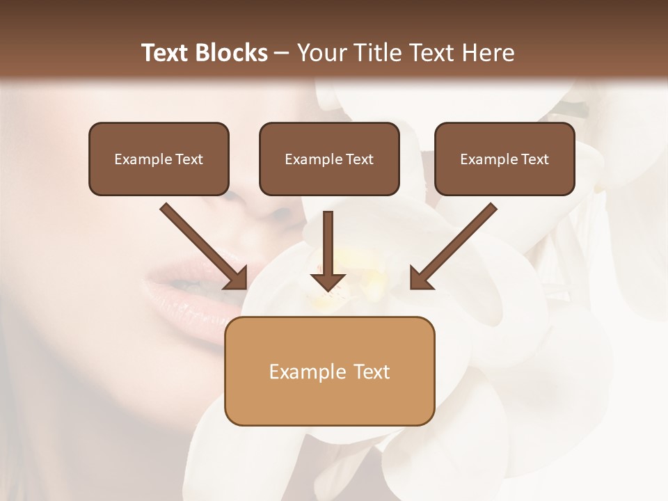 Aroma Sensual Caucasian PowerPoint Template