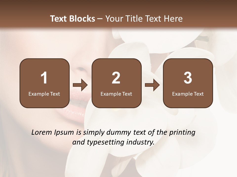 Aroma Sensual Caucasian PowerPoint Template