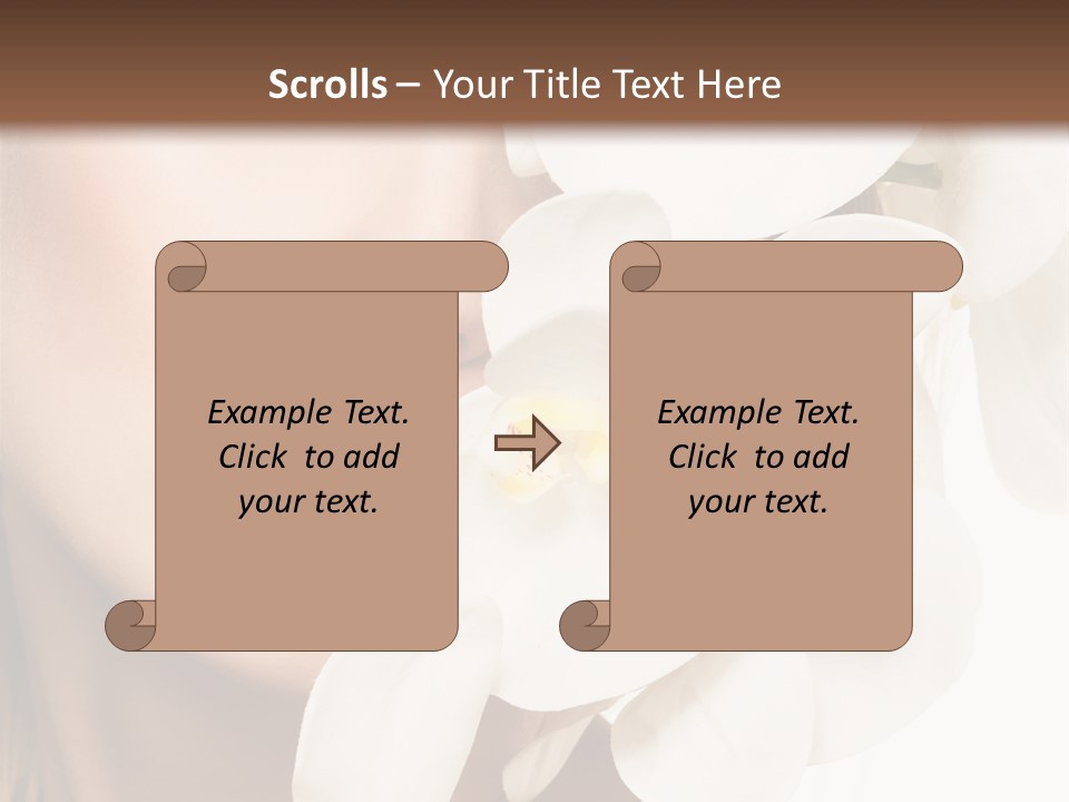 Aroma Sensual Caucasian PowerPoint Template