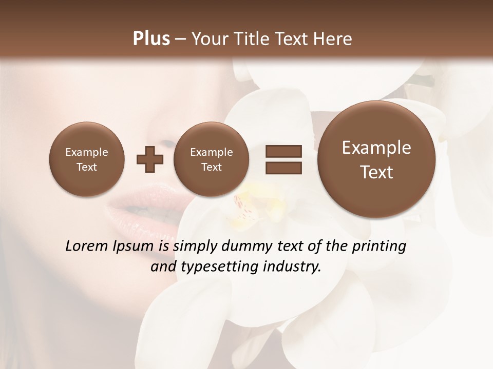 Aroma Sensual Caucasian PowerPoint Template