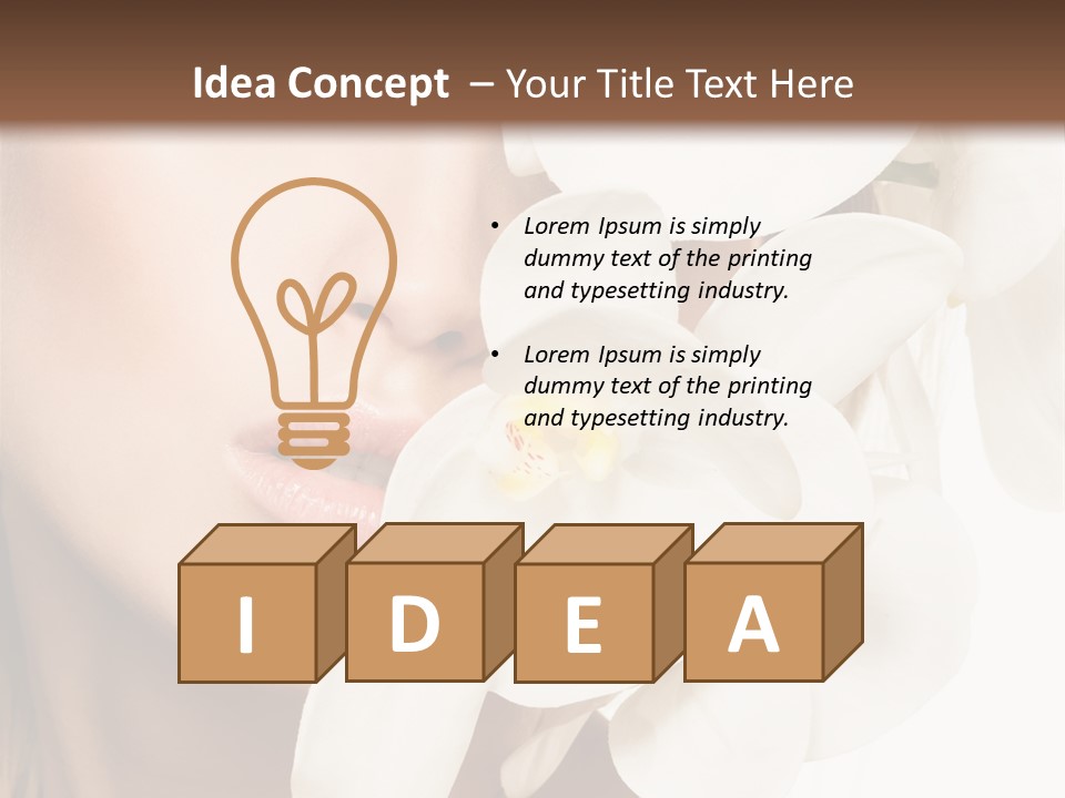 Aroma Sensual Caucasian PowerPoint Template