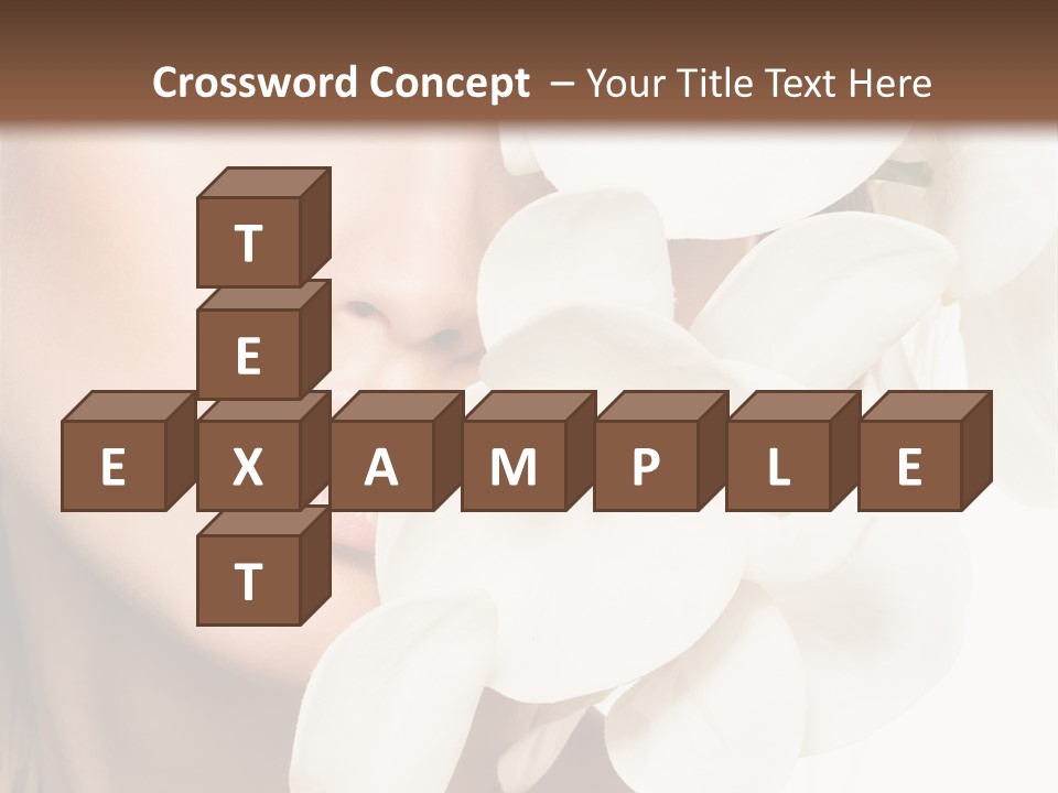 Aroma Sensual Caucasian PowerPoint Template