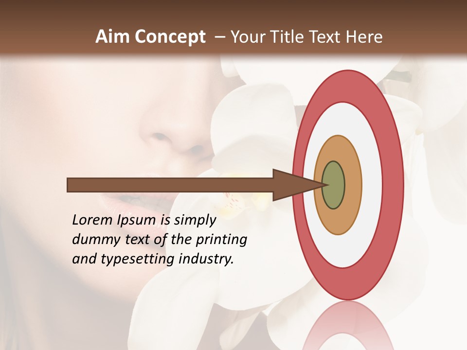 Aroma Sensual Caucasian PowerPoint Template
