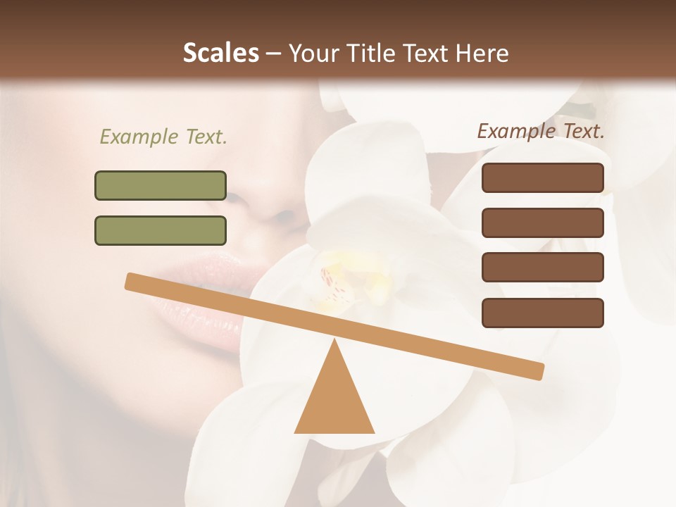 Aroma Sensual Caucasian PowerPoint Template