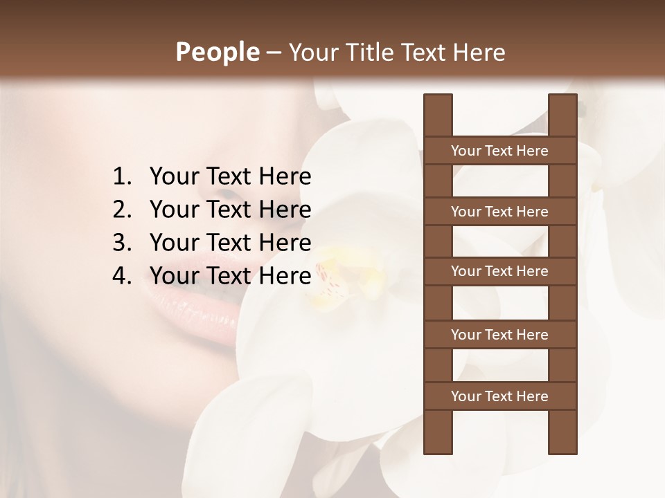 Aroma Sensual Caucasian PowerPoint Template