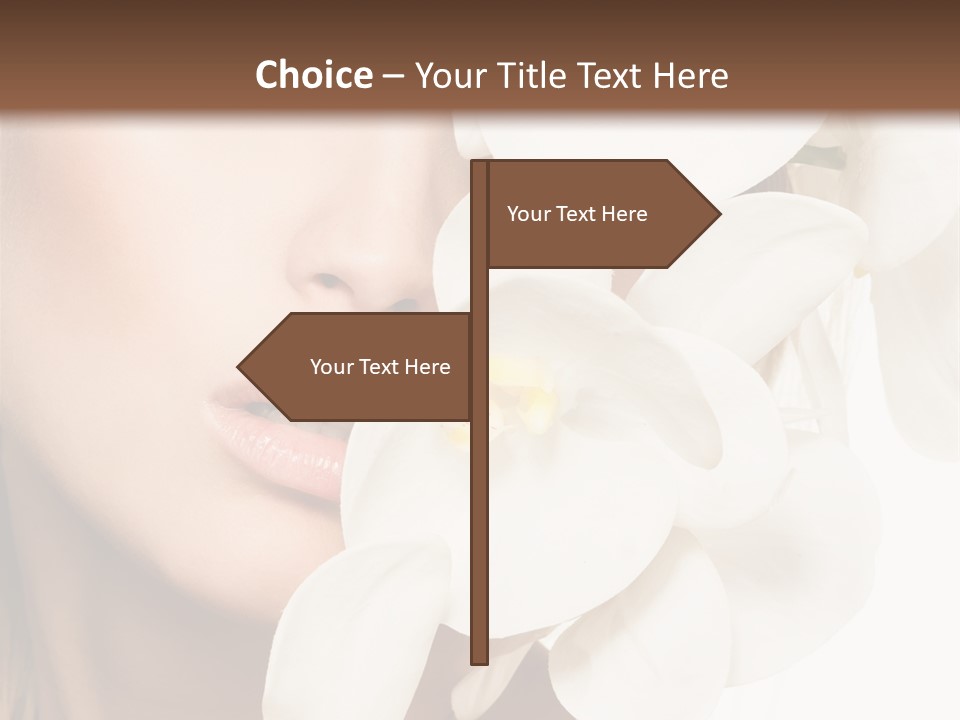 Aroma Sensual Caucasian PowerPoint Template