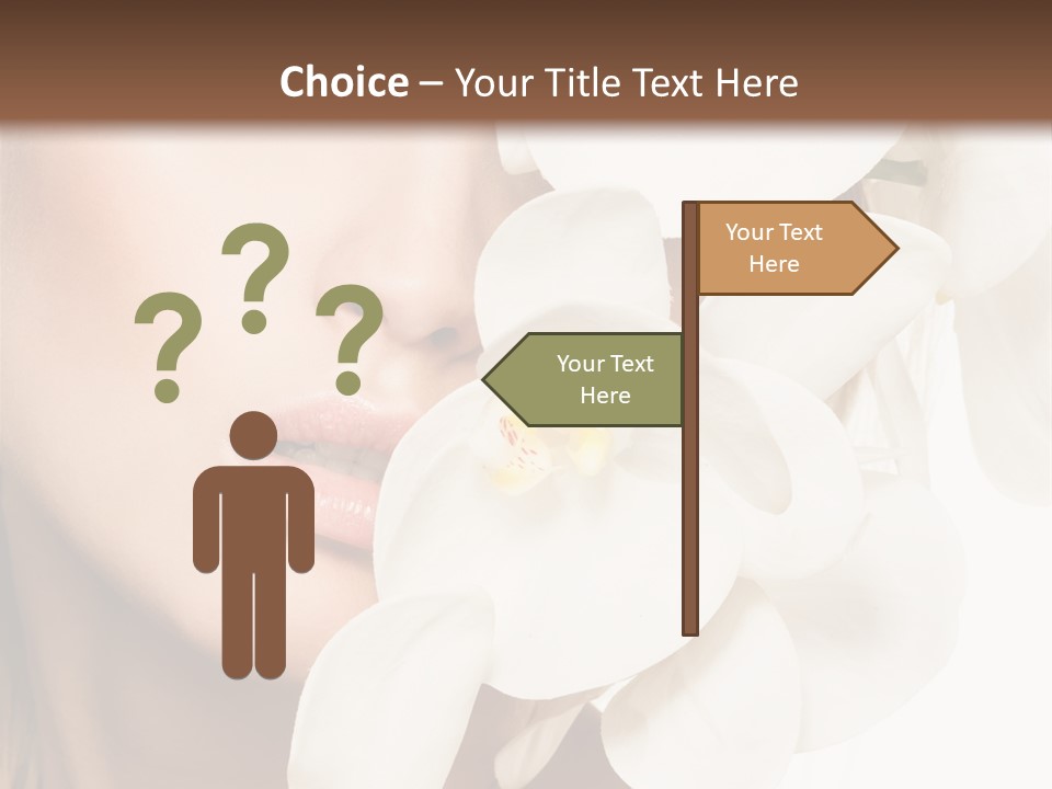 Aroma Sensual Caucasian PowerPoint Template