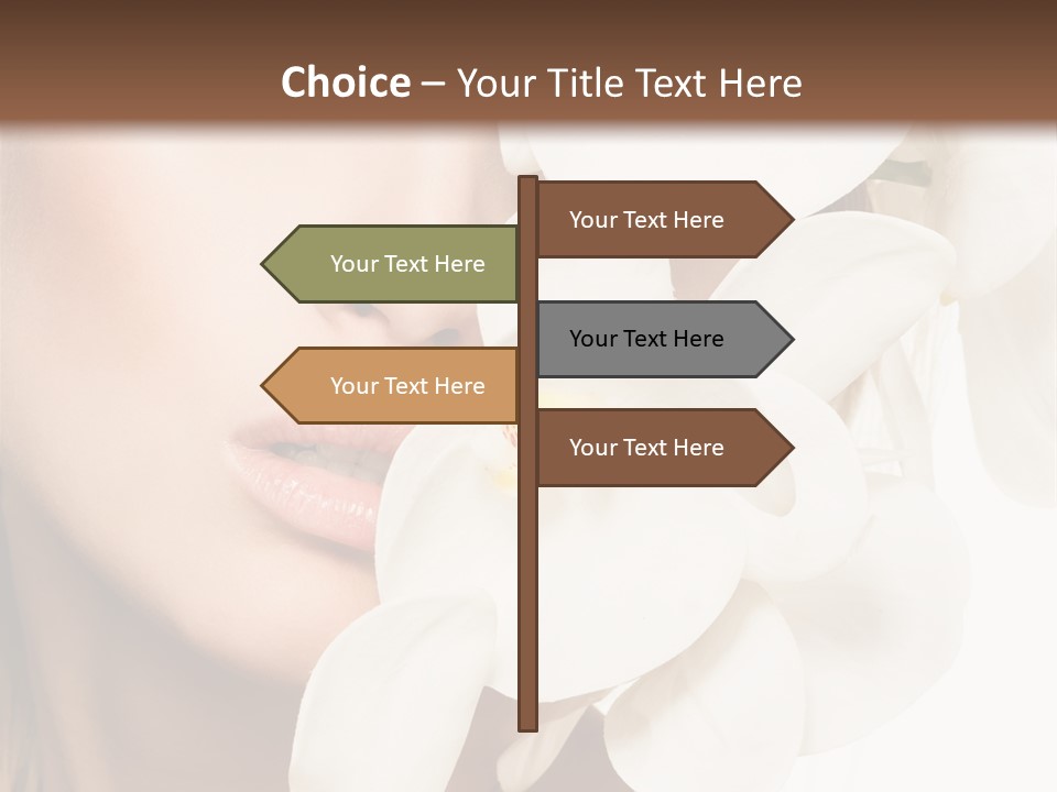 Aroma Sensual Caucasian PowerPoint Template