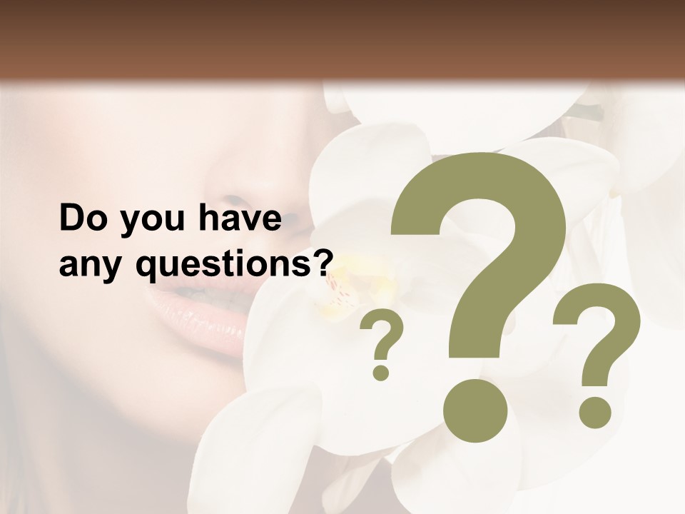 Aroma Sensual Caucasian PowerPoint Template