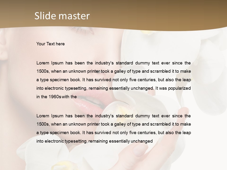 Blond Blonde  PowerPoint Template