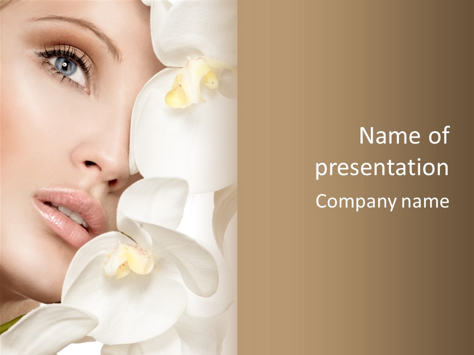 White Wellness Beauty PowerPoint Template