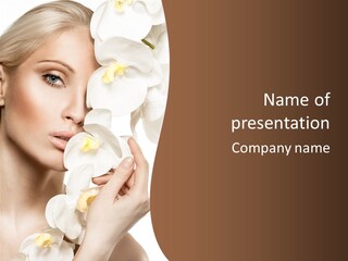 White Head Cosmetics PowerPoint Template