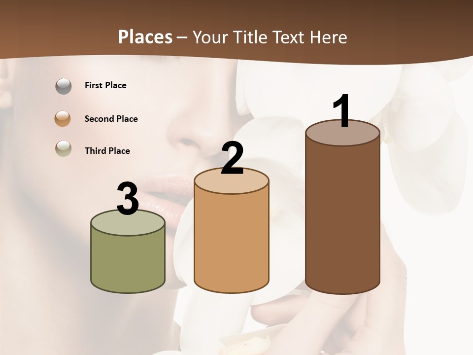 White Head Cosmetics PowerPoint Template