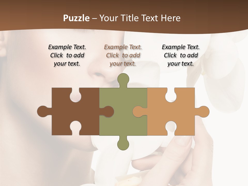 White Head Cosmetics PowerPoint Template