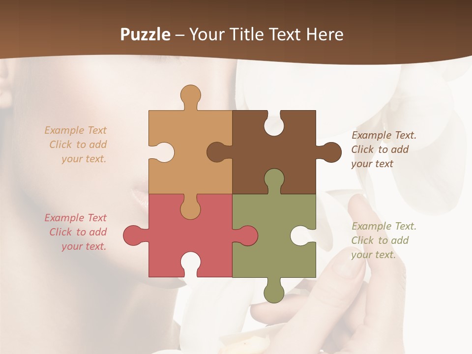 White Head Cosmetics PowerPoint Template