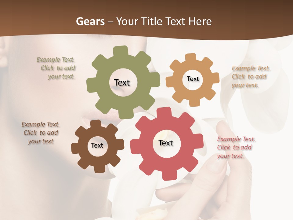 White Head Cosmetics PowerPoint Template