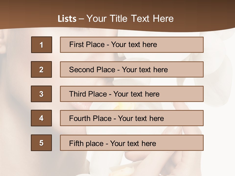 White Head Cosmetics PowerPoint Template
