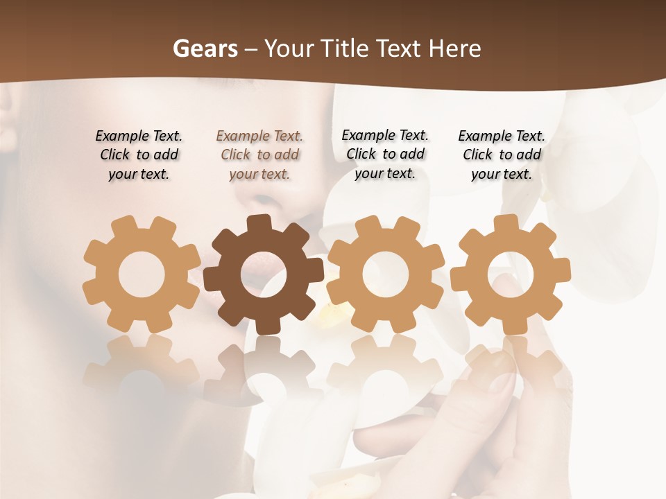 White Head Cosmetics PowerPoint Template