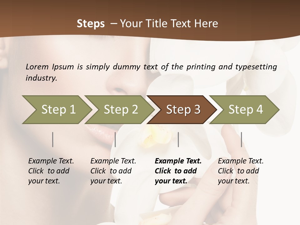 White Head Cosmetics PowerPoint Template