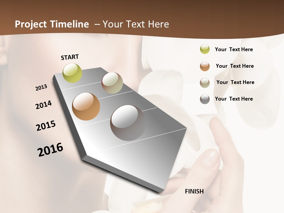 White Head Cosmetics PowerPoint Template